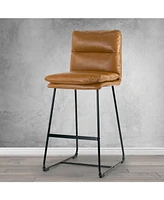 Glamour Home 30" Aulani Iron, Polyester Barstool