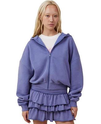 Cotton On Women's Zip Up Lounge Hoodie Sweatshirt