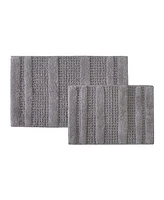 Kenneth Cole Reaction Waffle Cotton Tufted 2 Piece Bath Rug Set