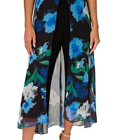 Adrianna Papell Women's Floral-Print Halter-Neck Jumpsuit