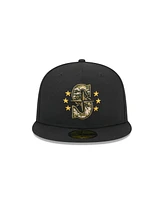 New Era Men's Black Seattle Mariners 2024 Armed Forces Day On-Field 59FIFTY Fitted Hat