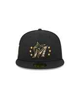 New Era Men's Black Miami Marlins 2024 Armed Forces Day On-Field 59FIFTY Fitted Hat