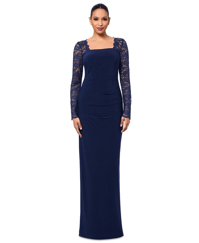 chinese dress ladies Amazon.com: Betsy & Adam Women's Long 3/4 Sleeve Embroidered Chiffon Gown,  Navy/Rose, 4 : Clothing, Shoes & Jewelry