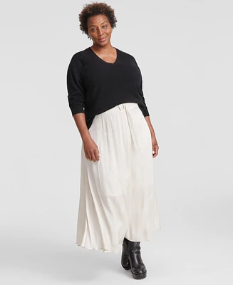 Charter Club Plus 100% Cashmere V-Neck Sweater, Created for Macy's