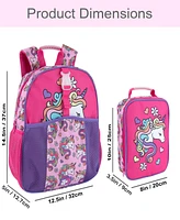 3 pc Toddler Girl Unicorn backpack and lunch bag set