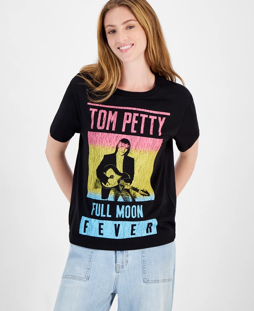 Love Tribe Juniors' Tom Petty Full Moon Cotton Tee