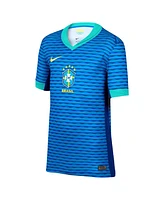 Nike Big Boys and Girls Blue Brazil National Team 2024 Away Stadium Replica Jersey