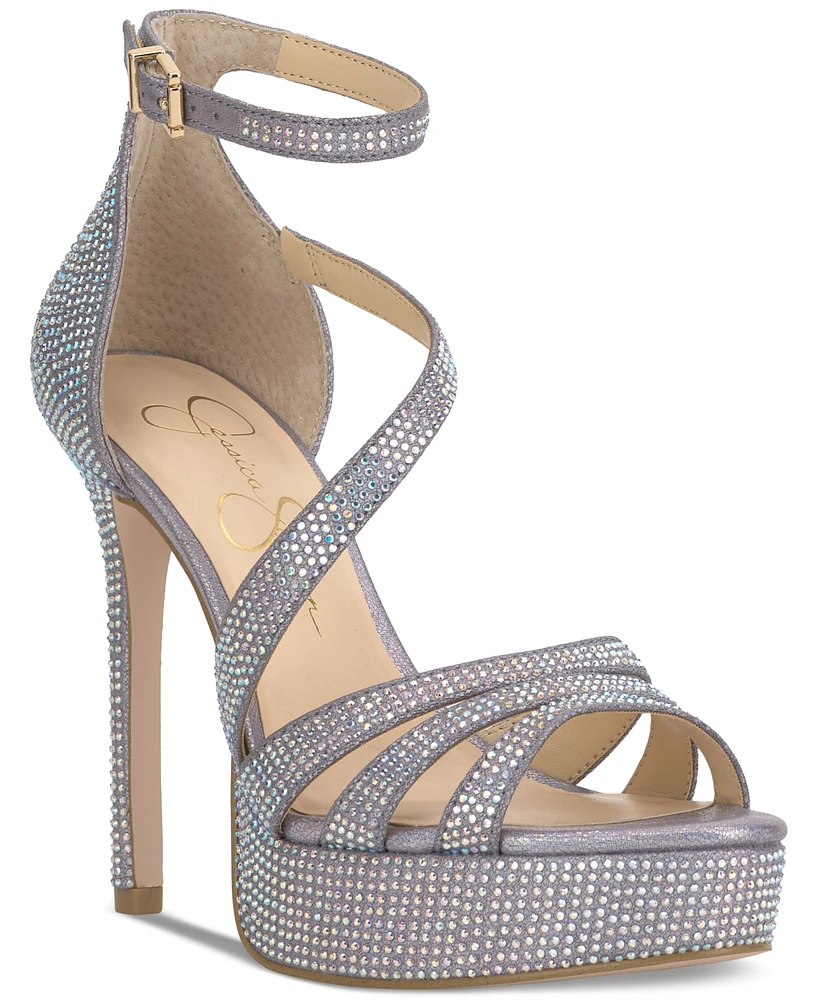 Jessica Simpson Women's Shyremin Strappy Platform Dress Sandals