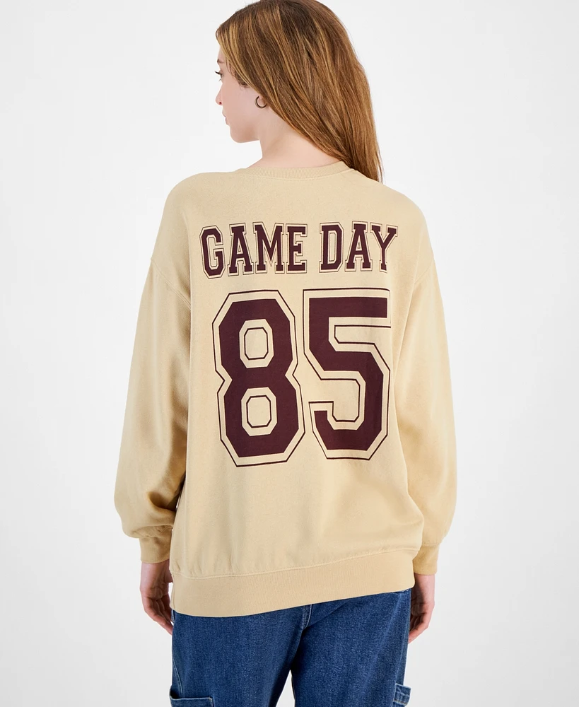 Rebellious One Juniors' Game Day Long-Sleeve Fleece Sweatshirt