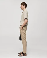 Mango Men's Slim-Fit 100% Linen Pants