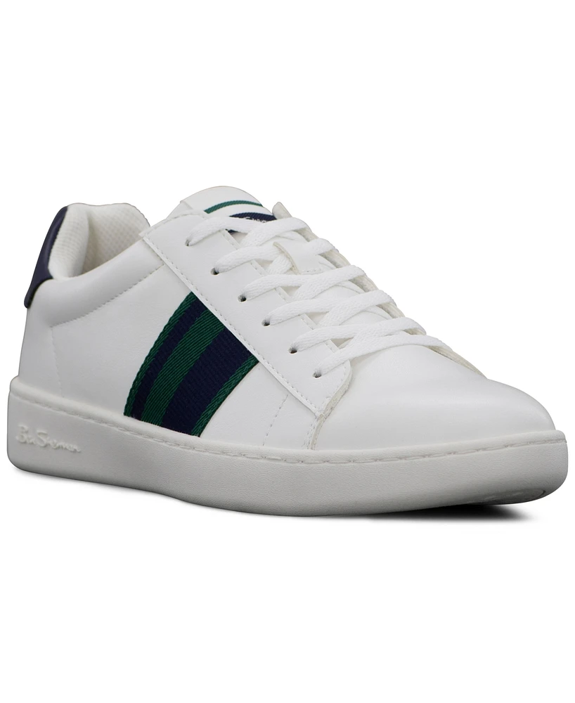 Ben Sherman Men's Hampton Stripe Low Court Casual Sneakers from Finish Line