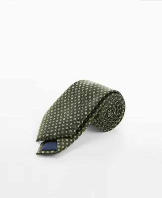 Mango Men's Geometric Patterned Tie