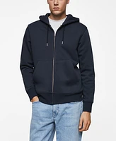 Mango Men's Cotton Zip-Up Hoodie