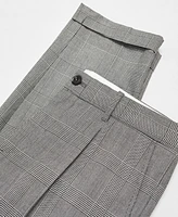 Mango Men's Check Pleated Pants