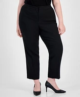 Kasper Plus Straight-Leg Pants