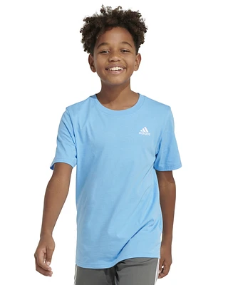 adidas Big Boys Cotton Short-Sleeve Essential Embroidered Logo T-Shirt