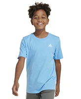 adidas Big Boys Cotton Short-Sleeve Essential Embroidered Logo T-Shirt