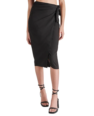 Steve Madden Women's Isadora Side-Tie Midi Skirt