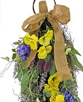 National Tree Company 26 Pansy and Lavender Swag