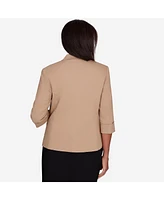 Alfred Dunner Women's featuring long sleeves Classic Fit Jacket