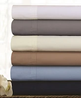 Tribeca Living 300 Thread Count Cotton Percale Extra Deep Pocket Sheet Set