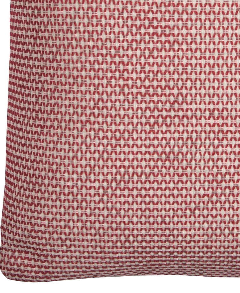 Rizzy Home Geometrical Design Polyester Filled Decorative Pillow, 22" x 22"