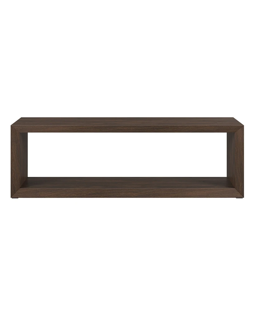 Hudson & Canal Osmond 58" Wide Rectangular Coffee Table in Alder