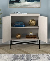 Hudson & Canal Brighton 28" Wide Rectangular Accent Cabinet in Alder
