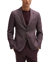 Boss by Hugo Men's Patterned Slim-Fit Blazer