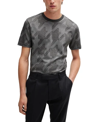 Boss by Hugo Men's Houndstooth T-Shirt