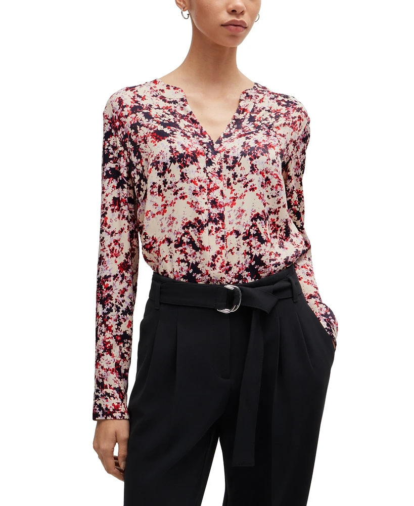 Boss by Hugo Women's Floral-Print Blouse