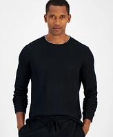 Club Room Men's Waffle Long-Sleeve T-Shirt & Pajama Pant Set, Created for Macys