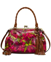 Patricia Nash Rora Frame Medium Leather Satchel