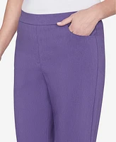 Alfred Dunner Petite Charm School Pull On Classic Charmed Pant, & Short