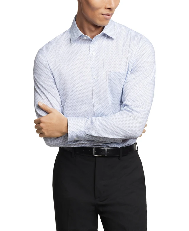 Van Heusen Men's Regular Fit Ultra Wrinkle Resistant Flex Collar Dress Shirt | MainPlace Mall Van Heusen Men's Regular Fit Ultra Wrinkle Resistant Flex Collar Dress Shirt | MainPlace Mall