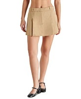 Steve Madden Women's Maeron Cotton Pleated Skirt