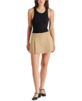 Steve Madden Women's Maeron Cotton Pleated Skirt