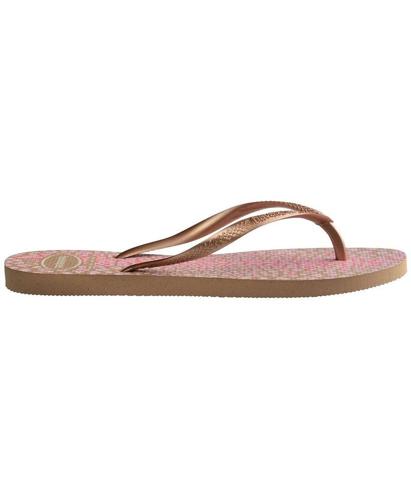 Havaianas Women's Slim Rose Gold Sandal
