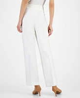 Kasper Straight-Leg Modern Crepe Dress Pants