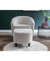 Benton 27" Fabric Barrel Chair and Ottoman, Created for Macy's