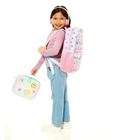 InMocean Girl's Ombre Emoji Backpack Headphone Lunch Set