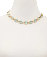 Guess Gold-Tone Pave Link Statement Necklace, 16" + 2" extender