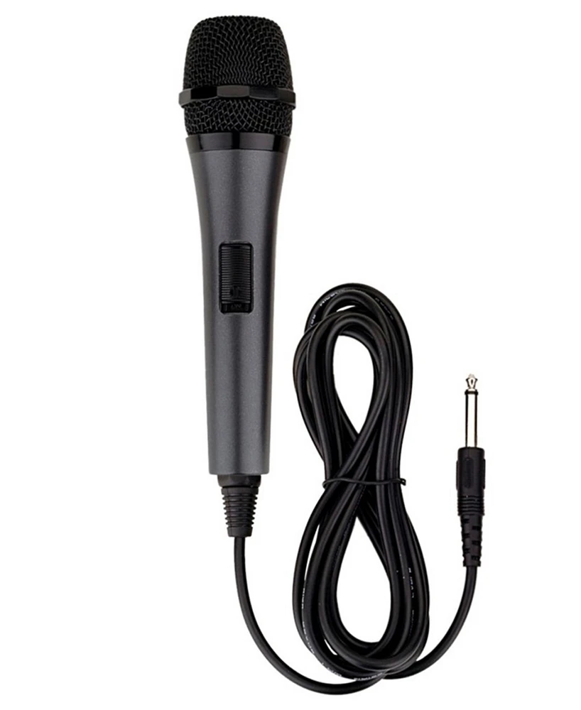 Singing Machine Unidirectional Dynamic Wired Microphone for Karaoke