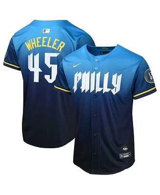 Nike Big Boys and Girls Zack Wheeler Blue Philadelphia Phillies 2024 City Connect Limited Player Jersey