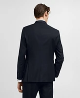 Mango Men's Slim Fit Double-Breasted Suit Blazer