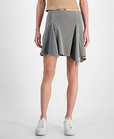 Ultra Flirt Juniors' Asymmetric-Pleat Side-Zip Skirt