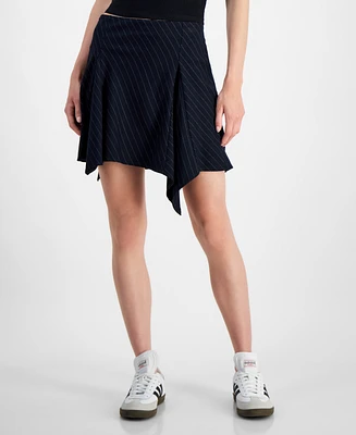 Ultra Flirt Juniors' Asymmetric-Pleat Side-Zip Skirt