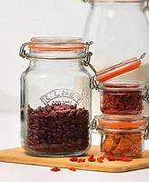 Kilner Set of 3 Square Clip Top Jars