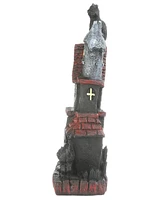 National Tree Company 7" Pre-Lit Haunted House Decoration, Led Lights, Halloween Collection