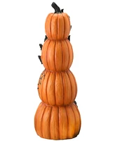 National Tree Company 39" Stacked Smiling Jack-o-Lanterns Decoration, Halloween Collection